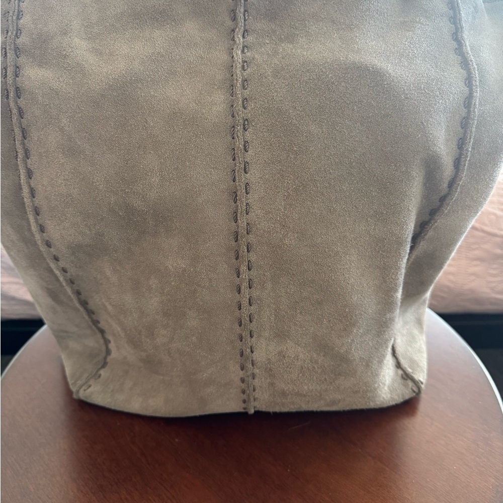 The Sak Suede Hobo Bag in mushrooms also have matching clogs